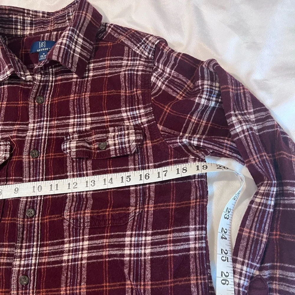 Lot -Casual Button Down Shirts - Blue, Red, Purple Plaid - Picture 7 of 16